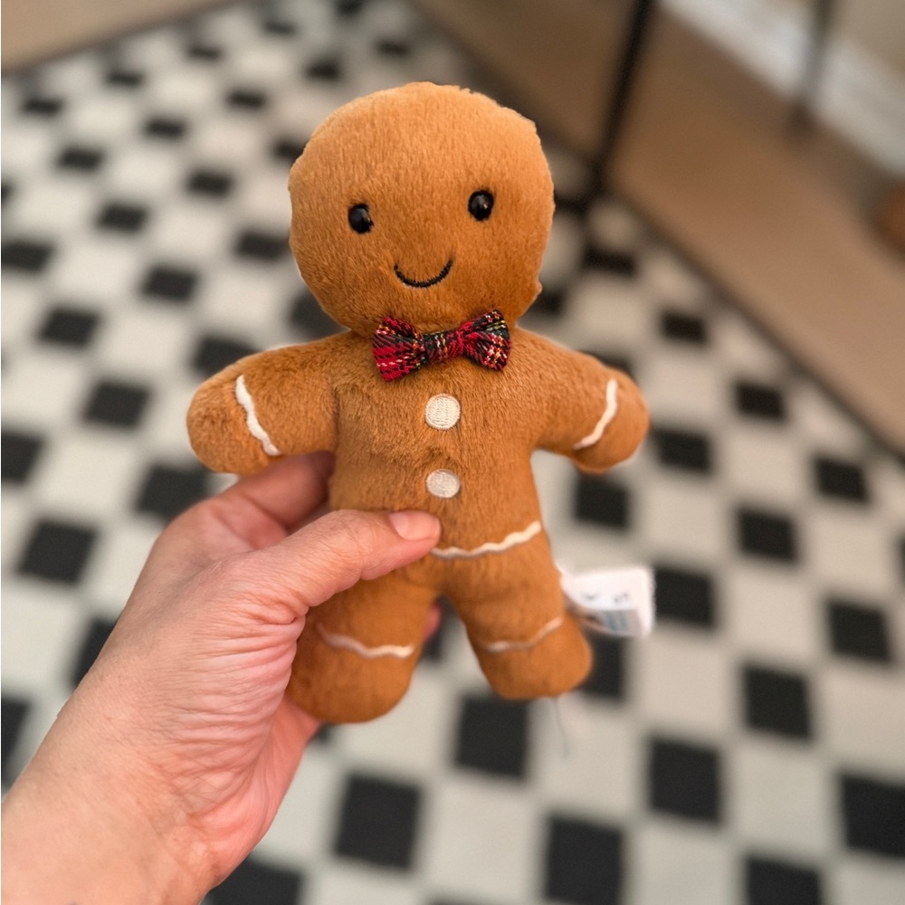 Jellycat amuseables Original Jolly Gingerbread Fred Plush Gingerbread Plush NWT